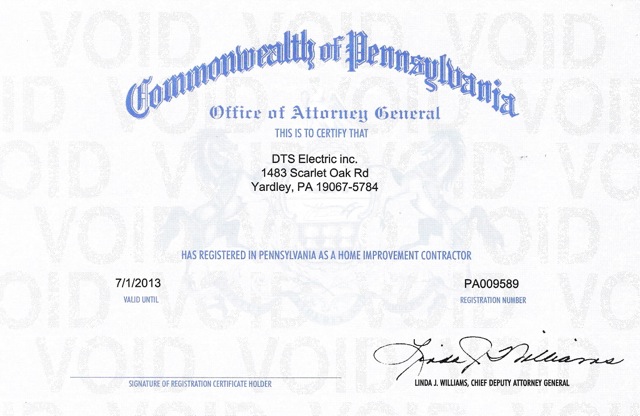 Certified Pennsylvania Home Improvement Contractor