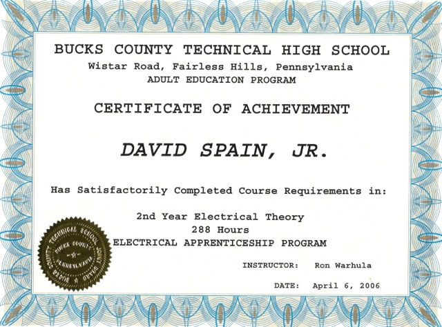 Bucks County Technical High School - Electrical Apprenticeship